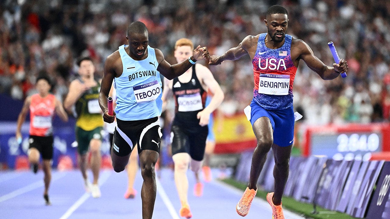 Team USA wins gold in men's 4x400-meter relay at Paris Olympics