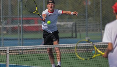 Photos: Mason City boys tennis competes in IHSAA tennis qualifiers, May 8