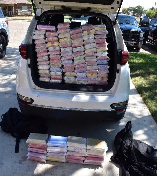 DPS: More than 242 pounds of drugs found during I-40 traffic stop near Vega