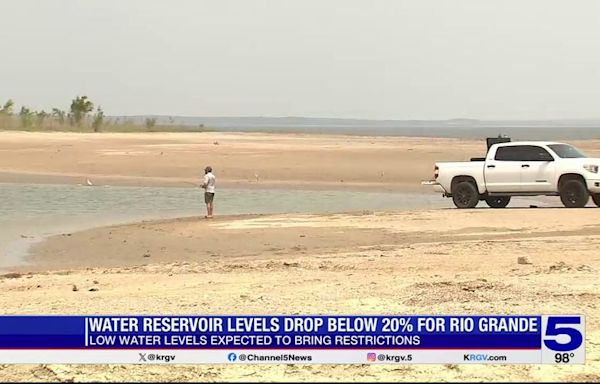 Rio Grande water reservoir levels drop, could trigger new water restrictions