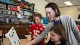 Westchester fifth graders learn about computers through this fun marble game