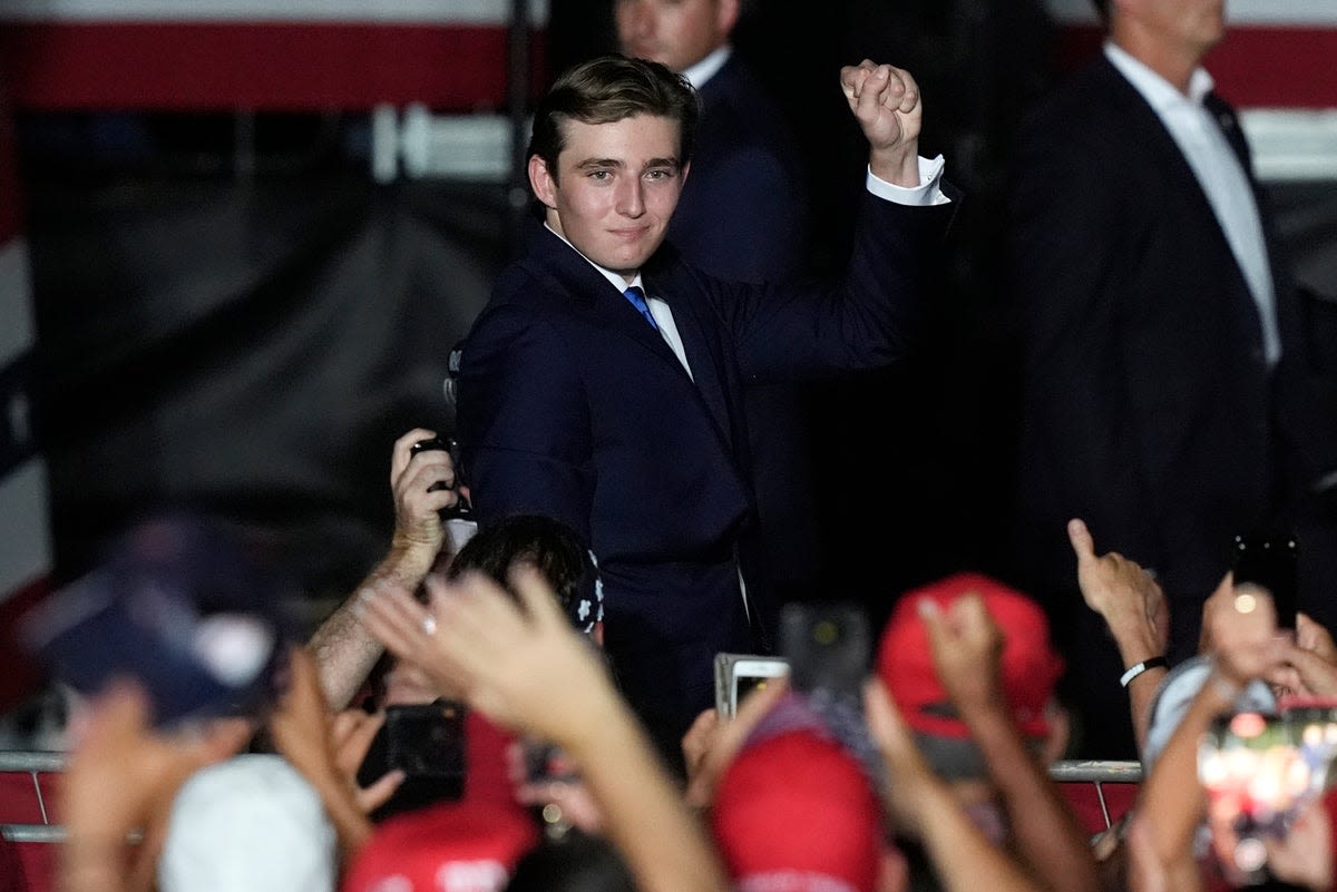 Trump turns to teen son Barron and his influencer best friend to try to rival Harris’s ‘brat’ Gen Z appeal