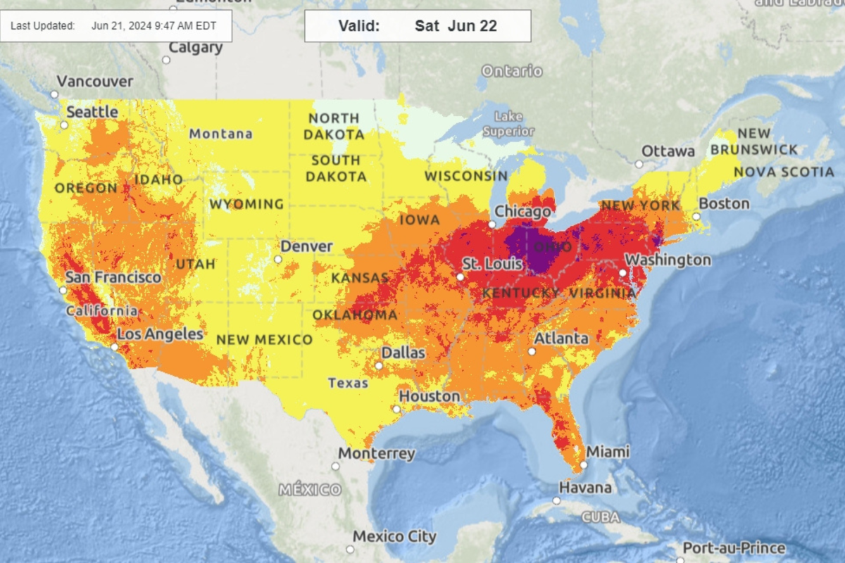 Maps show when heat wave will end for 13 states