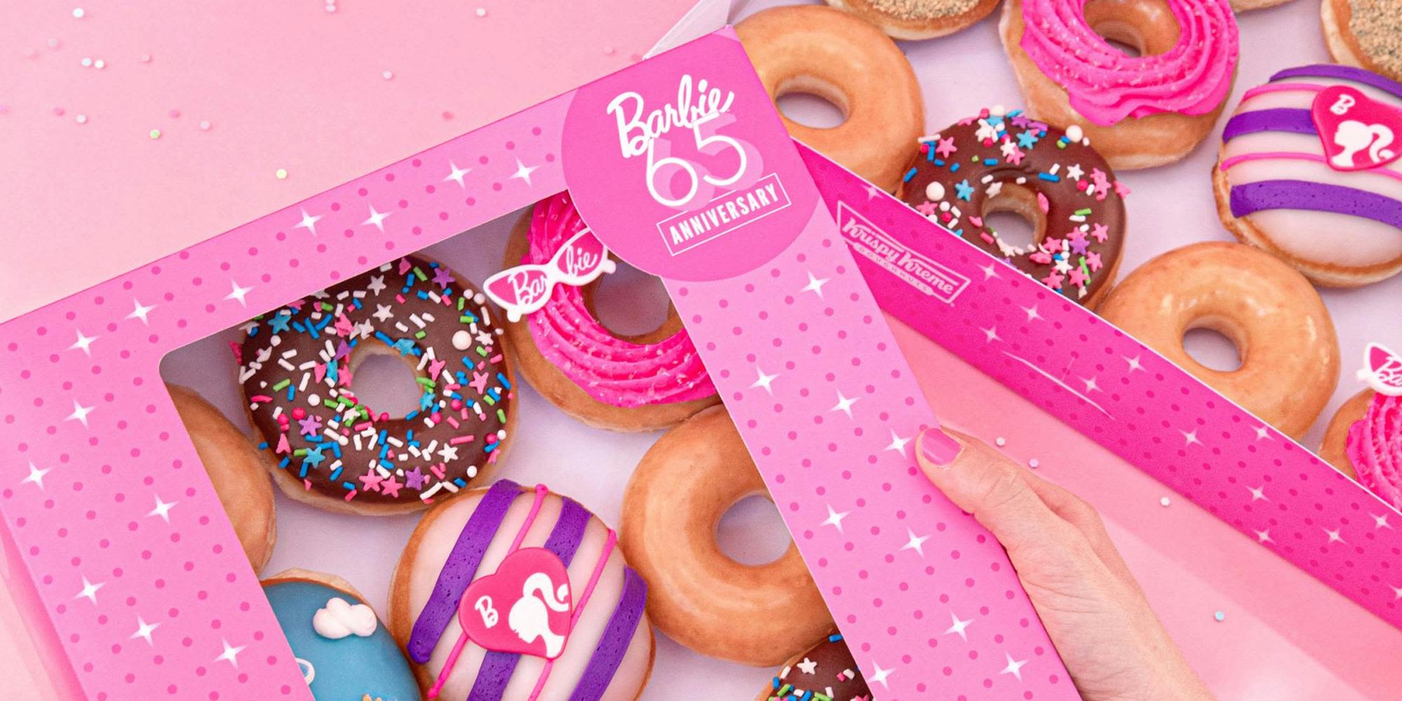 Krispy Kreme launches a line of Barbie donuts to celebrate the doll's 65th birthday