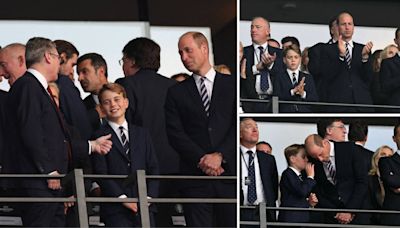 Smiling Prince George attends Euro 2024 final with Prince William as England face off against Spain