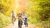 Take a scenic autumn bike ride with Schwinn bikes for the whole family