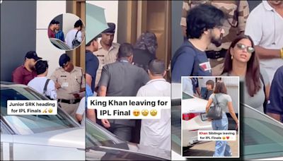 SRK hides under umbrella to AVOID paps, Suhana takes care of AbRam, Aryan Khan waits for security check [details]