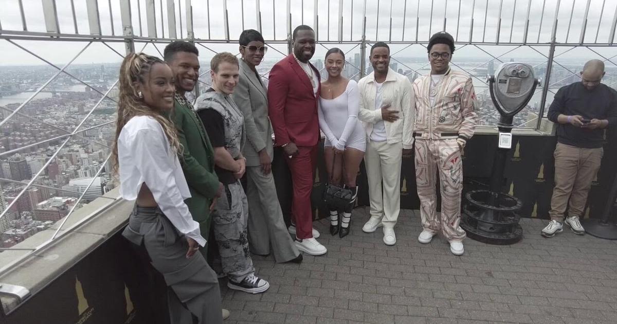 NY: 50 Cent and 'Power' Franchise Cast Members visit the Empire State Building - 53761597