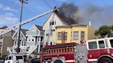 VIDEO: Flames shoot from top floor of house in SF’s Potrero Hill