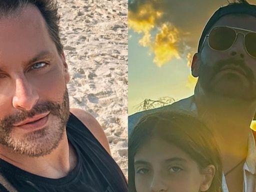 Henri Castelli chama atenção ao posar com a filha: "Lindos"