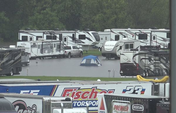 Campers rescued after becoming trapped at Huset’s Speedway due to flooding