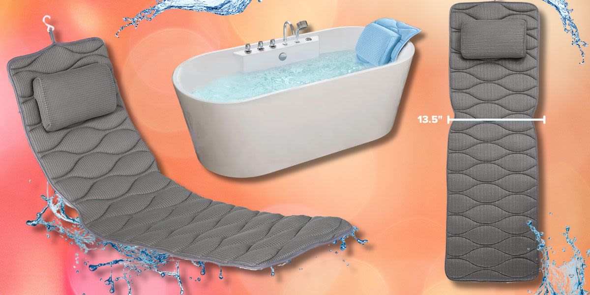 This Back-Saving Full-Body Bath Pillow Is Under $40 With A Coupon