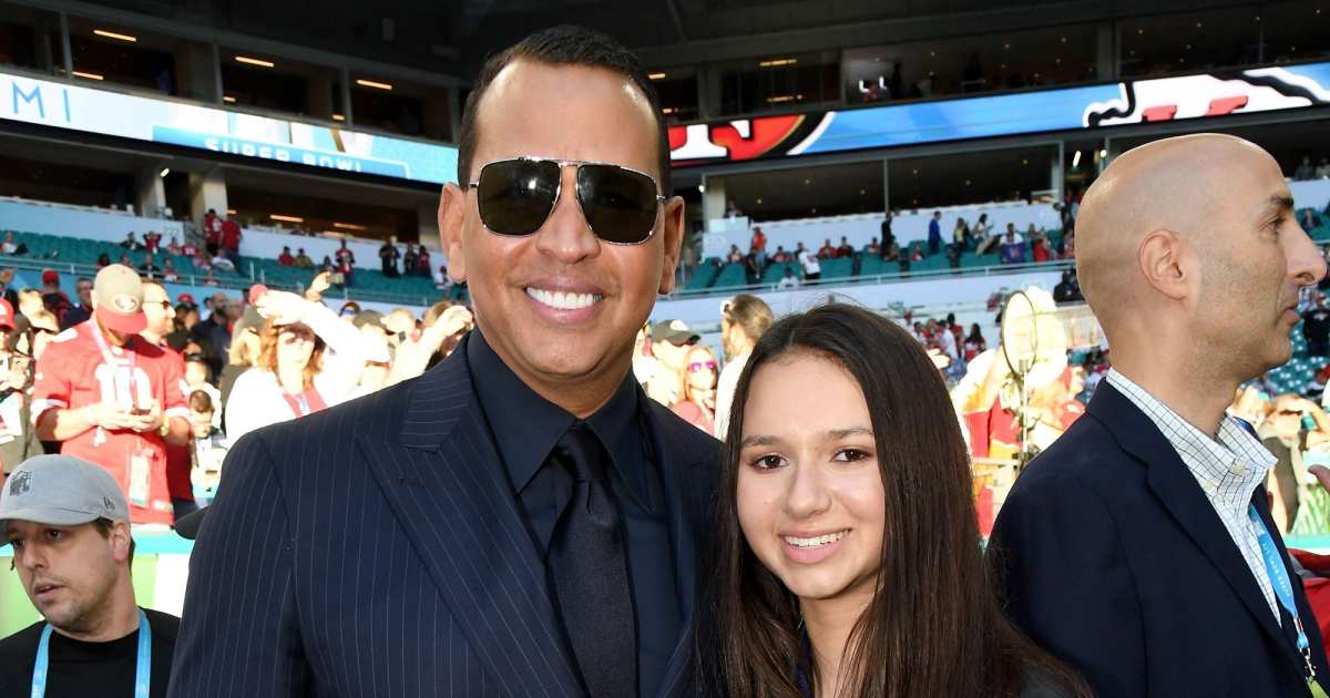 Alex Rodriguez Visits Daughter at Michigan for Football Game