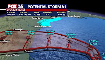 System in Gulf set to become Tropical Storm Alberto, the first named storm of the 2024 hurricane season