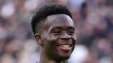 Bukayo Saka embraces rarely-seen girlfriend Tolami Benson following incredible England win