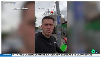 El youtuber 'Zazza, el italiano', enseña el 'botón de auxilio' instalado en las calles de México: "Es increíble"