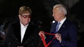 Joe Biden presents ‘flabbergasted’ Elton John with National Humanities Medal at White House