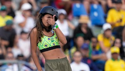 Brasileña Leal repite en el podio olímpico del skate, con 1-2 de Japón