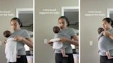 Mom shares easy head support hack to make babies more comfortable in carriers