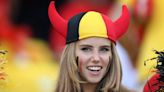 Belgium fan spotted on TV cameras won modelling contract after catching eyes