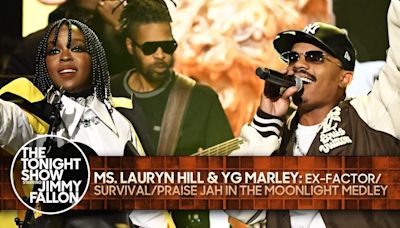 Ms. Lauryn Hill & YG Marley Play Mother-And-Son Medley On 'Fallon': Watch