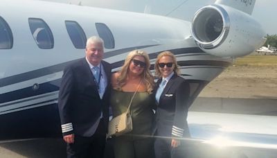 Gemma Collins jets off on holiday in a luxury private plane