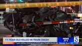11-year-old killed, mom critically hurt when train hits car, California police say