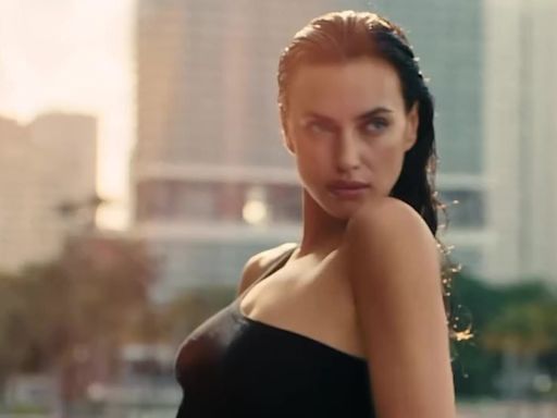 Irina Shayk rocks a sexy black one-piece in new Michael Kors campaign