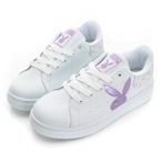 PLAYBOY classic人氣指標兔兔小白鞋-Y96111A白紫
