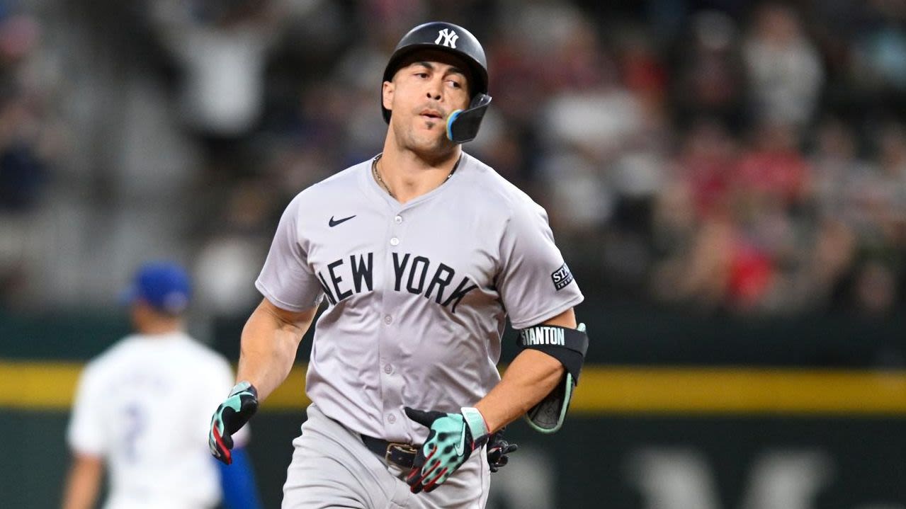 Yankees' Stanton reaches 25 homers in a season for 10th time in his career