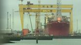 Belfast: Crew evacuated after ship fire at Harland and Wolff