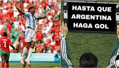 París 2024: el árbitro de Argentina vs. Marruecos adicionó 15 MINUTOS y estallaron los memes