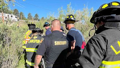 2 Survive After Small Plane Attempts Emergency Landing on Highway and Crashes into Colorado Creek