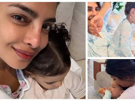 Times when Priyanka Chopra Jonas melted hearts by posing with her doting daughter Malti Marie - Pics | - Times of India