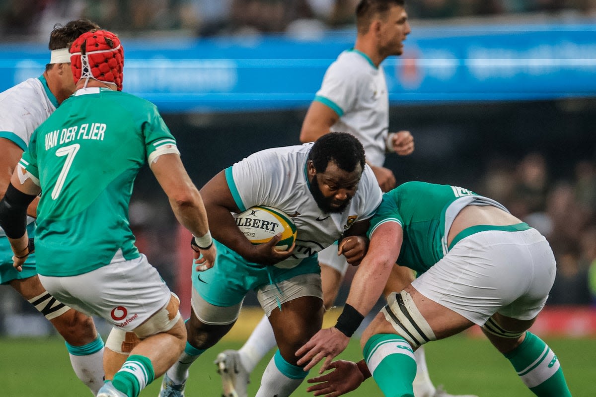 South Africa vs Ireland LIVE rugby: Latest score as Springboks fight back to lead brutal battle