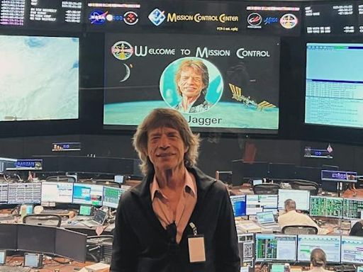 Mick Jagger lands at Nasa’s Mission Control