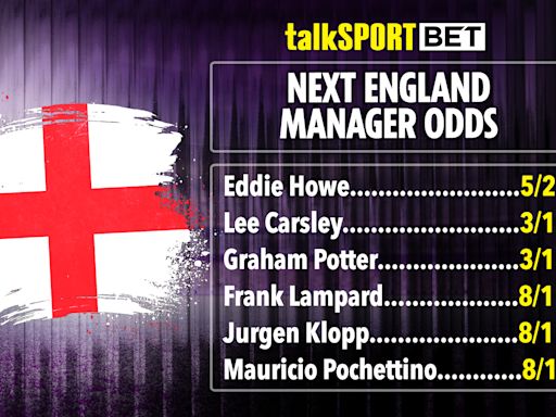 Next England manager odds: Eddie Howe new favourite to take over from Southgate