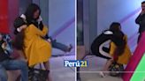 Jazmín Pinedo y Rebeca Escribens sufren caída EN VIVO tras ‘pelearse’ por productor (VIDEO)