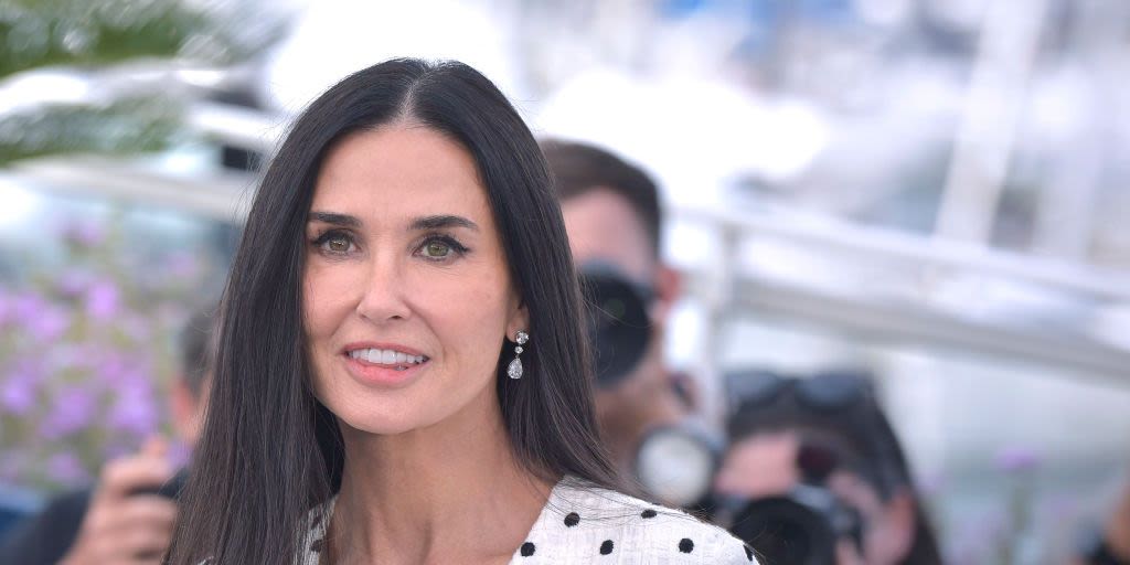 Demi Moore looks unreal in monochrome sculptural gown at Cannes Film Festival