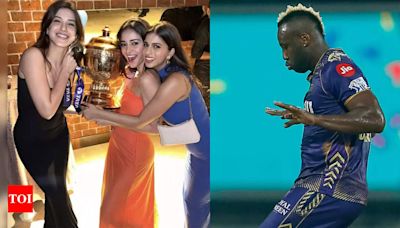 Andre Russell goes 'Lutt Putt Gaya' with Ananya Panday in KKR's post title win bash - WATCH | Cricket News - Times of India