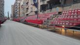 900 toneladas de arena y grava para las procesiones de Lorca