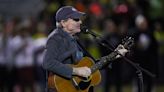 James Taylor sings national anthem at Maine high school football game