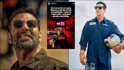 'Don't let it flop': Akshay Kumar's fans urge movie-goers to book tickets for Sarfira as film struggles with low box-office numbers