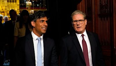 Starmer And Sunak Put On An Unusually Chummy Display At State Opening Of Parliament