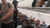 Ugly plane spat has man and woman taunt each other for bizarre reason