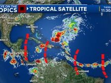 5 tropical waves being monitored in the Atlantic