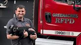 Puppy burned in house fire finds forever home with fire chief, will teach kids fire safety