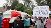 Peru ministers visit protest zone as families bury their dead