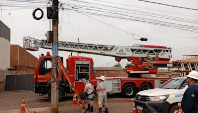 Pintor é socorrido em estado grave após sofrer descarga elétrica em Campo Grande