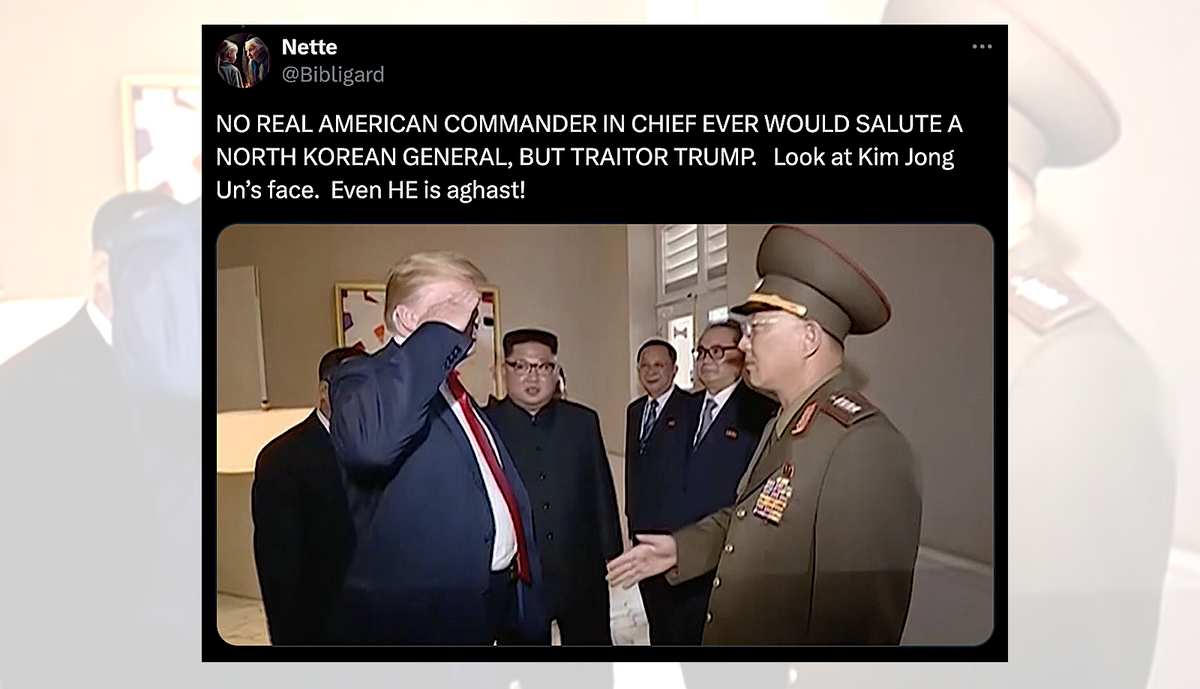 Trump Saluted North Korean General in 2018?